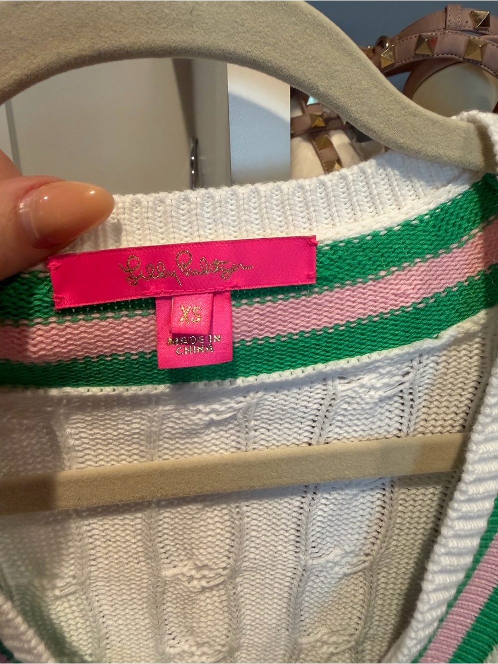 Lilly Pulitzer Brockton Sweater Cable Knit Sweater - Picture 6 of 6